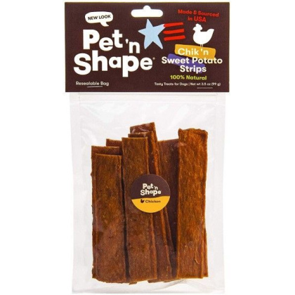 Pet \'n Shape Natural Chik \'n Sweet Potato Strips Dog Treats